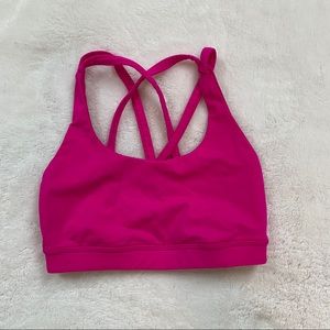 Hot Pink Lululemon Athletica Sports Bra